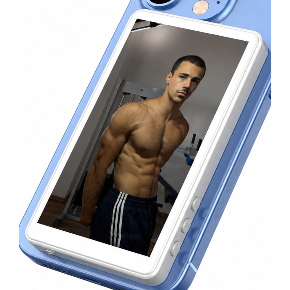 PosingScreen magnetic rear-camera monitor for iPhone and Android