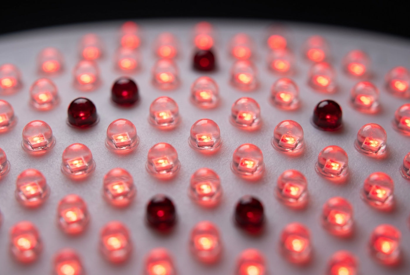 The LED grid inside the Aeon mask
